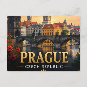 Carte Postale Prague République tchèque Vieille Ville Voyage 🏰