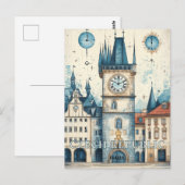 Carte Postale Prague République tchèque Voyage (Devant / Derrière)