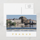 Carte Postale Prague - Théâtre National (Devant / Derrière)