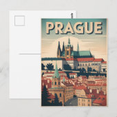 Carte Postale Prague vintage (Devant / Derrière)