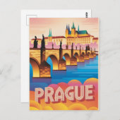 Carte Postale Prague vintage (Devant / Derrière)