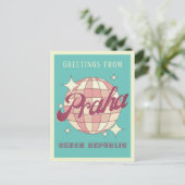 Carte Postale Praha Prague République Tchèque turquoise (Debout devant)