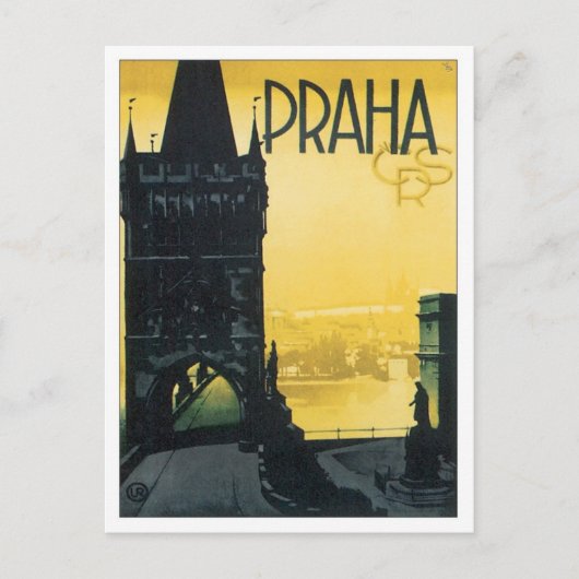 Carte Postale Praha vintage (Devant)