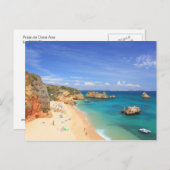 Carte Postale Praia da Dona Ana (Devant / Derrière)