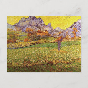 Carte Postale Prairie dans les montagnes par Vincent van Gogh