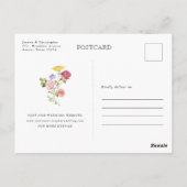 Carte Postale Prairie de fleurs sauvages printanières colorées E (Dos)