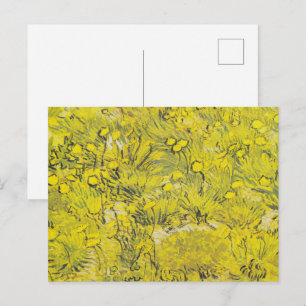 Carte Postale Prairie de Van Gogh - Fleurs sauvages jaune vif