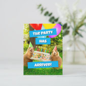 Carte Postale Prairie Dog Birthday Party (Debout devant)