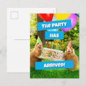 Carte Postale Prairie Dog Birthday Party (Devant / Derrière)
