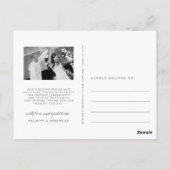 Carte Postale prairie sauvage | Merci photo Mariage (Dos)