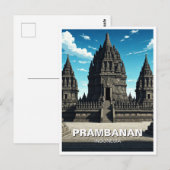 Carte Postale Prambanan Temple Indonésie UNESCO (Devant / Derrière)
