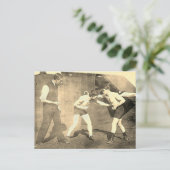 Carte Postale Pratique de boxe 1913 (Debout devant)