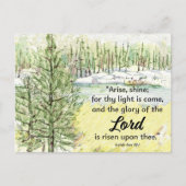 Carte Postale Prayer Card Isaiah Scripture Mountain Lake (Devant)