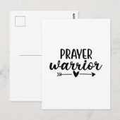 Carte Postale Prayer Warrior (Devant / Derrière)