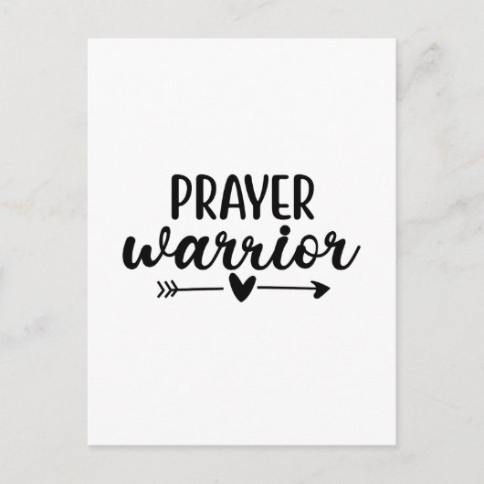 Carte Postale Prayer Warrior (Devant)