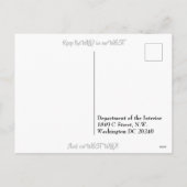 Carte postale pré-adressée au ministère de l'Intér (Dos)