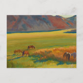 Carte Postale Pré et Chevaux par Maynard Dixon (Devant)