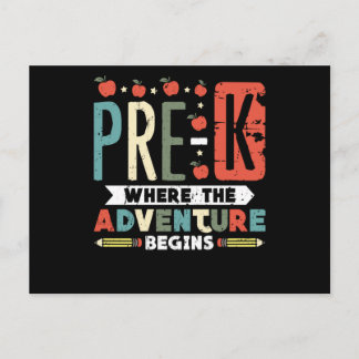Carte Postale Pré-K où commence l'aventure