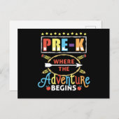 Carte Postale Pré-K où commence l'aventure (Devant / Derrière)