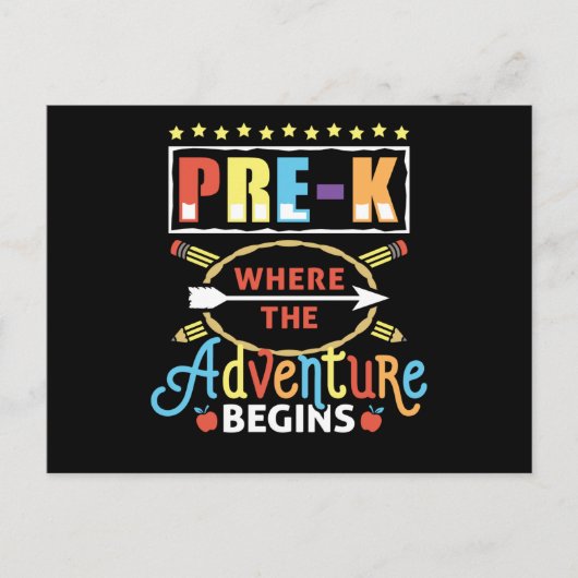 Carte Postale Pré-K où commence l'aventure (Devant)