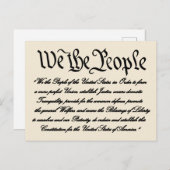 Carte Postale Préambule des États-Unis (Devant / Derrière)