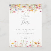 Carte Postale Préavis de couleur de prairie fleurie (Devant)