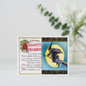 Carte postale Précautions Hallowe'en (Debout devant)