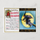 Carte postale Précautions Hallowe'en (Devant)