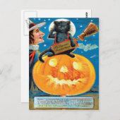 Carte Postale Précautions Hallowe'en (Devant / Derrière)