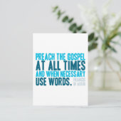 Carte Postale Prêcher L'Évangile En Tout Temps (Debout devant)