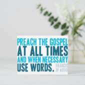 Carte Postale Prêcher L'Évangile En Tout Temps (Debout devant)
