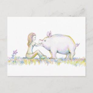 Carte Postale Precious Pig