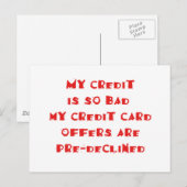 Carte Postale Prédécliné (Devant / Derrière)