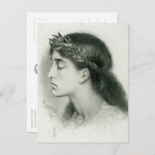 Carte postale préférée Simeon Solomon Sappho CC042 (Devant / Derrière)