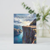 Carte Postale Preikestolen Norvège (Debout devant)
