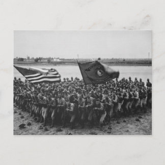 Carte Postale Premier à combattre - US Marines - 1918