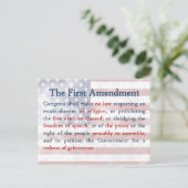 Carte Postale Premier amendement (Debout devant)