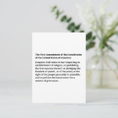Carte Postale Premier amendement de la Constitution (Debout devant)