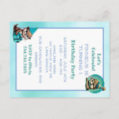 Carte Postale Premier anniversaire du garçon à thème Otter (Dos)