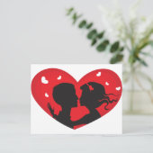 Carte Postale Premier baiser (Debout devant)