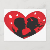 Carte Postale Premier baiser (Devant)