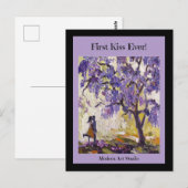 Carte Postale Premier baiser ! (Devant / Derrière)