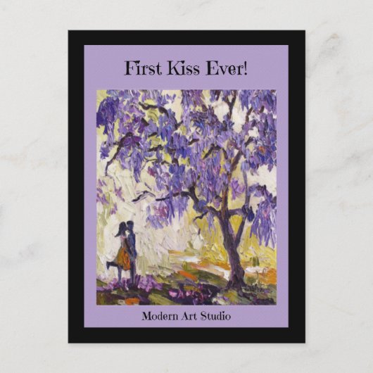 Carte Postale Premier baiser ! (Devant)