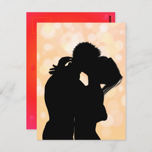 Carte Postale Premier baiser (Devant / Derrière)