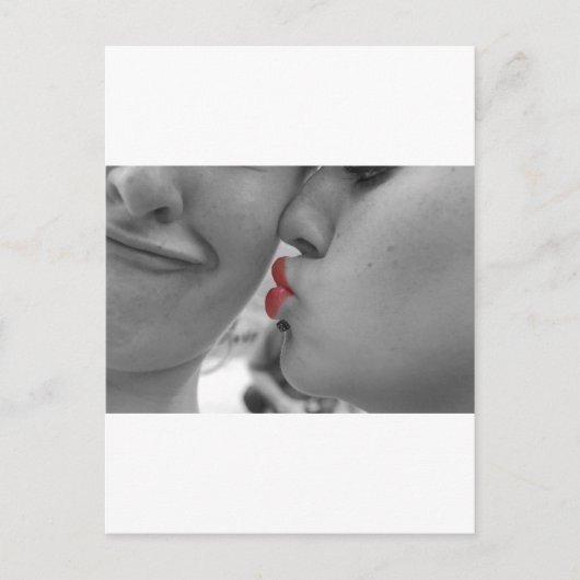 Carte Postale Premier baiser (Devant)
