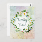 Carte postale Premier cercle familial (Devant / Derrière)