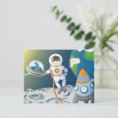 Carte Postale Premier contact (Debout devant)