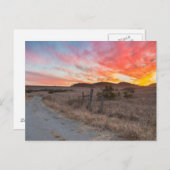 Carte Postale Premier coucher du soleil du jour (Devant / Derrière)