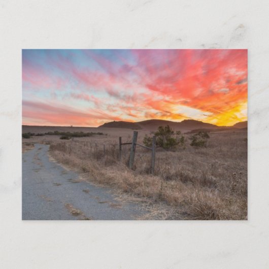 Carte Postale Premier coucher du soleil du jour (Devant)