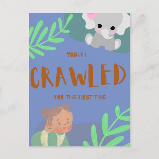 Carte Postale Premier jour de bébé (Devant)